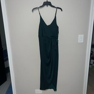 NWOT Aqua blue green midi dress SHONAJOY USA 6